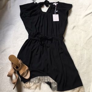 👗  NWT — LC Lauren Conrad Lace Hem Dress